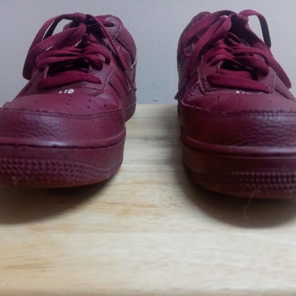 Nike Air Force One 1 Leather Premium Team Red AJ7280-600 Mens Size 10.5 Burgundy main image 6